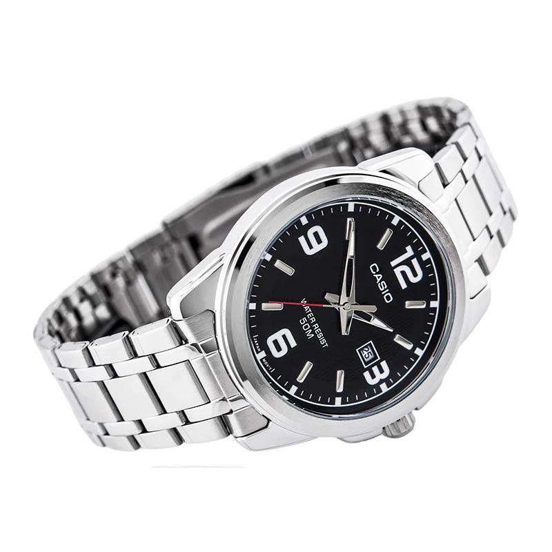 Casio MTP-1314D-1AVDF Silver Stainless Steel Strap Watch for Men-Watch Portal Philippines
