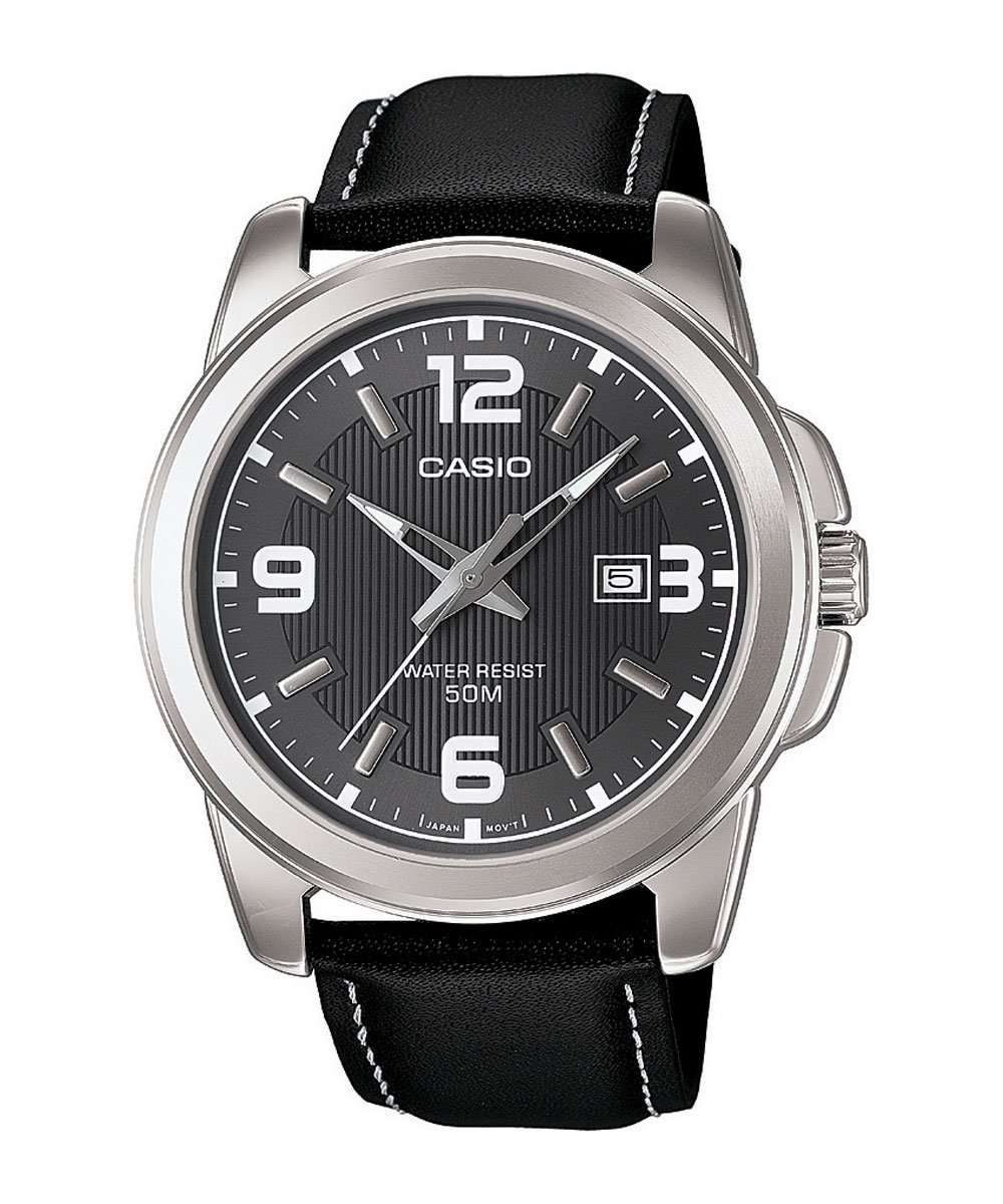 Casio MTP-1314L-8AVDF Black Leather Strap Watch for Men-Watch Portal Philippines