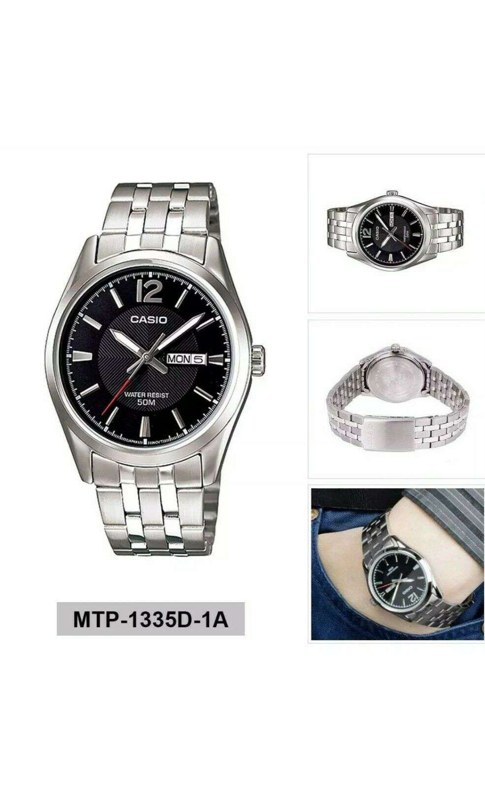 Casio MTP-1335D-1AVDF Silver Stainless Watch for Men-Watch Portal Philippines