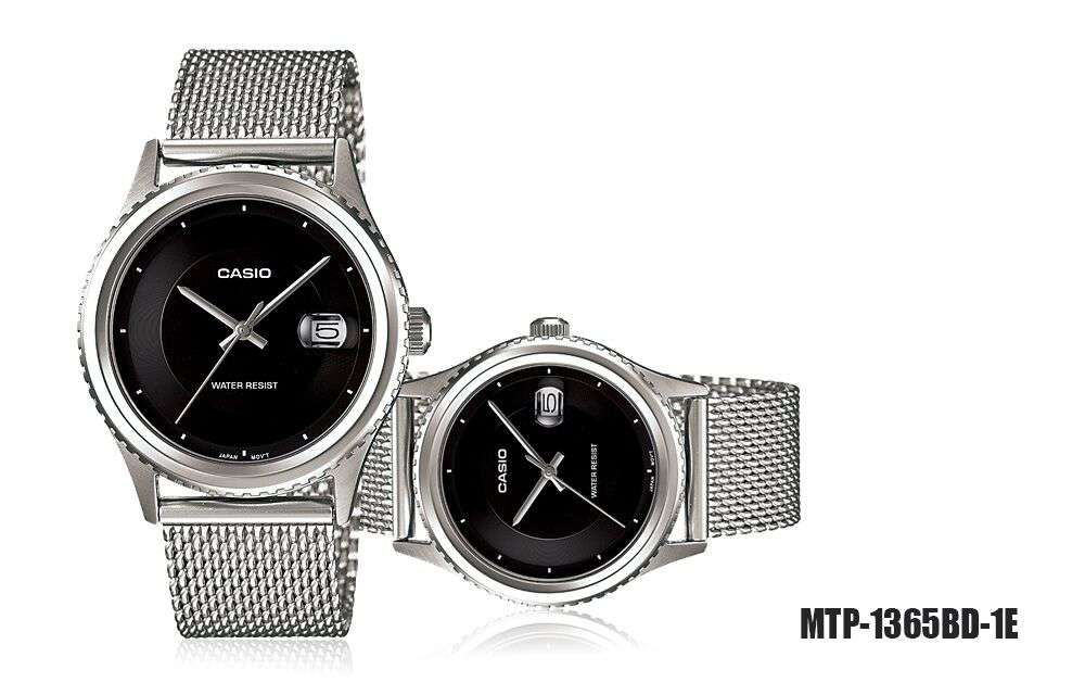 Casio MTP-1365BD-1EVDF Silver Stainless Mesh Strap Watch for Men-Watch Portal Philippines