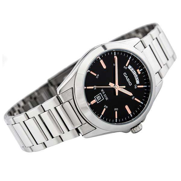 Casio MTP-1370D-1A2 Silver Stainless Watch for Men-Watch Portal Philippines