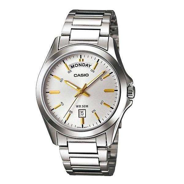 Casio MTP-1370D-7A2 Silver Stainless Watch for Men-Watch Portal Philippines