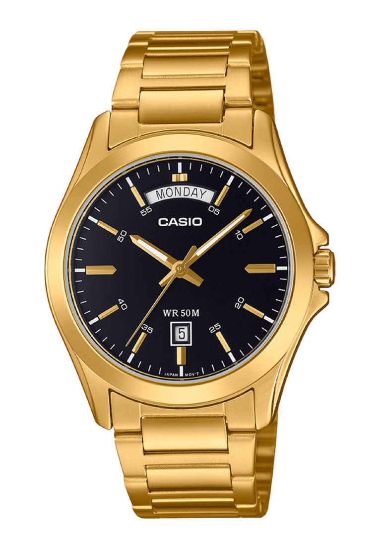 Casio MTP-1370G-1A Analog Stainless Steel Strap Watch for Men-Watch Portal Philippines