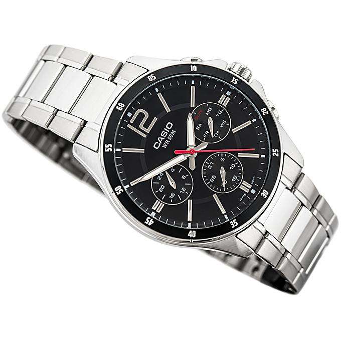 Casio MTP-1374D-1AVDF Silver Stainless Watch for Men-Watch Portal Philippines