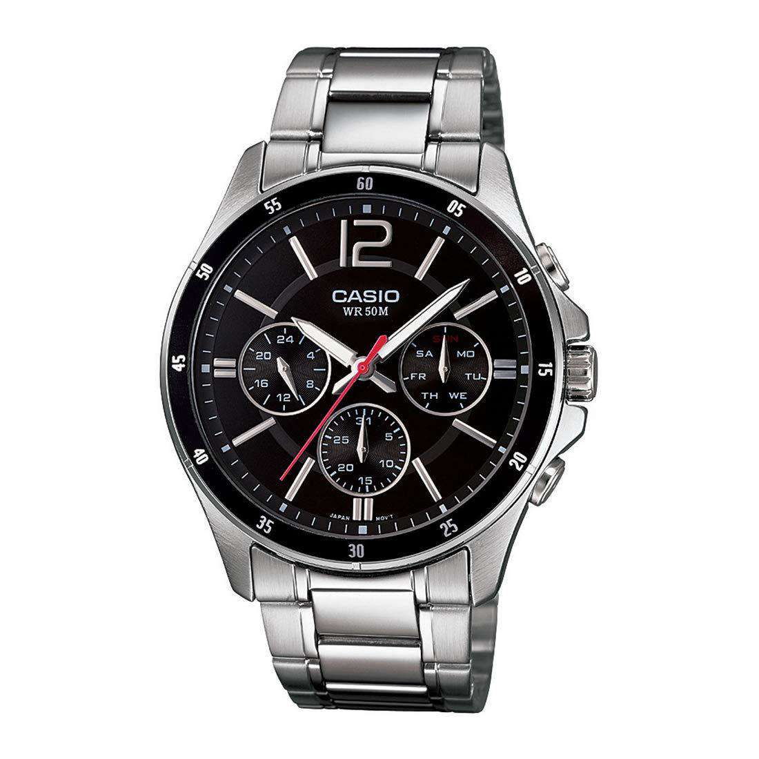 Casio MTP-1374D-1AVDF Silver Stainless Watch for Men-Watch Portal Philippines
