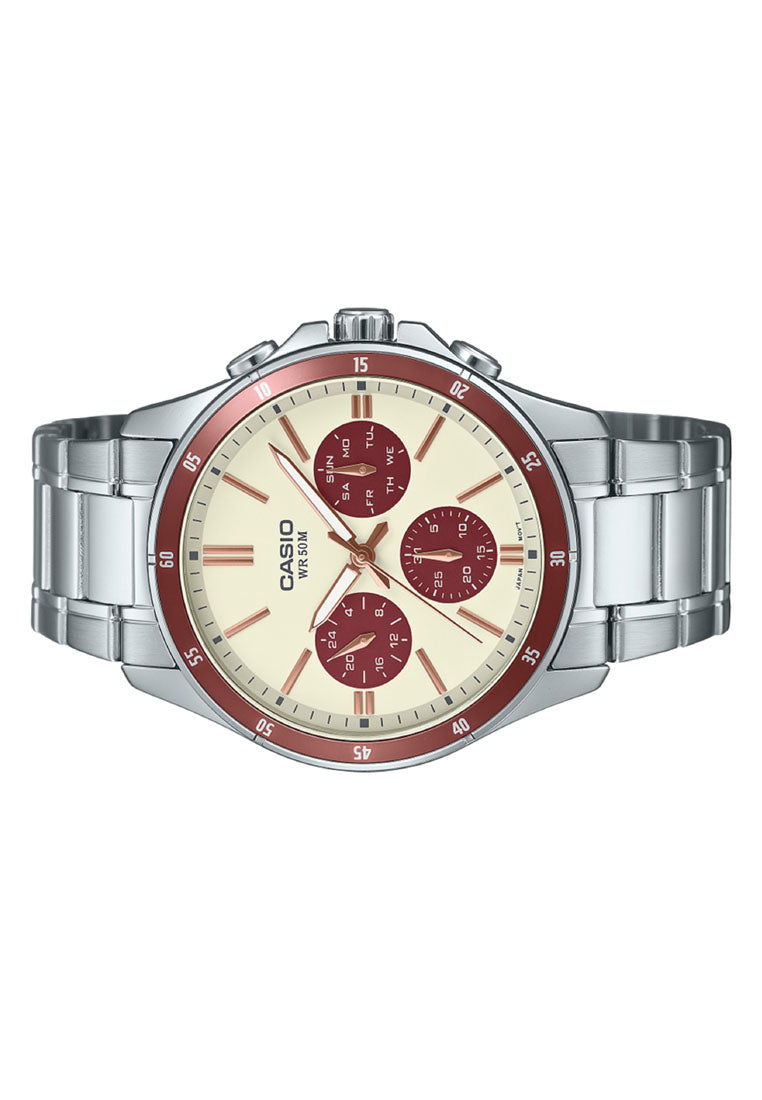 Casio MTP-1374D-5A2 Analog Stainless Steel Watch for Men-Watch Portal Philippines