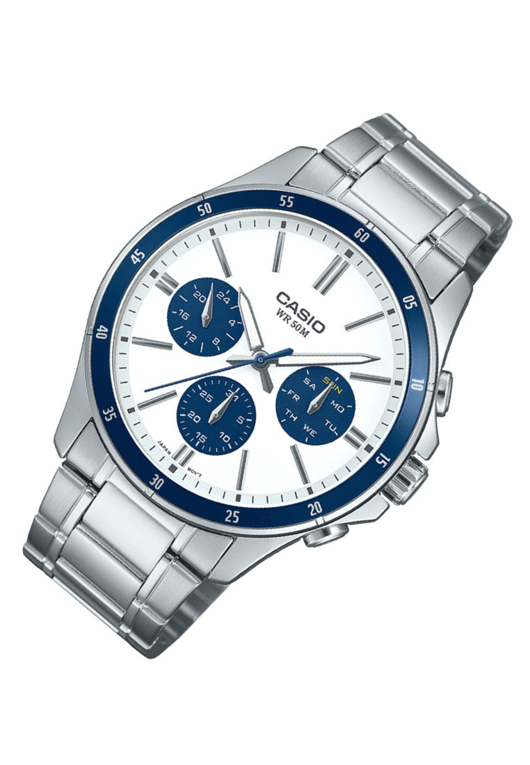 Casio MTP-1374D-7A2 Analog Stainless Steel Watch for Men-Watch Portal Philippines