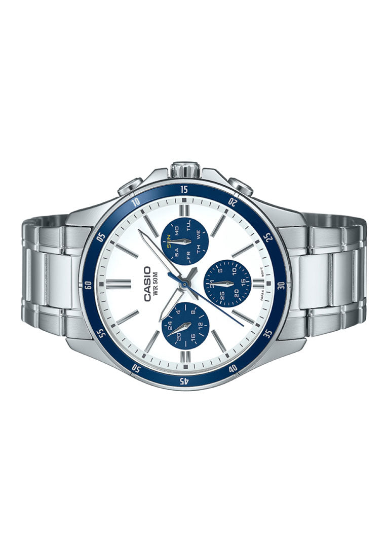 Casio MTP-1374D-7A2 Analog Stainless Steel Watch for Men-Watch Portal Philippines