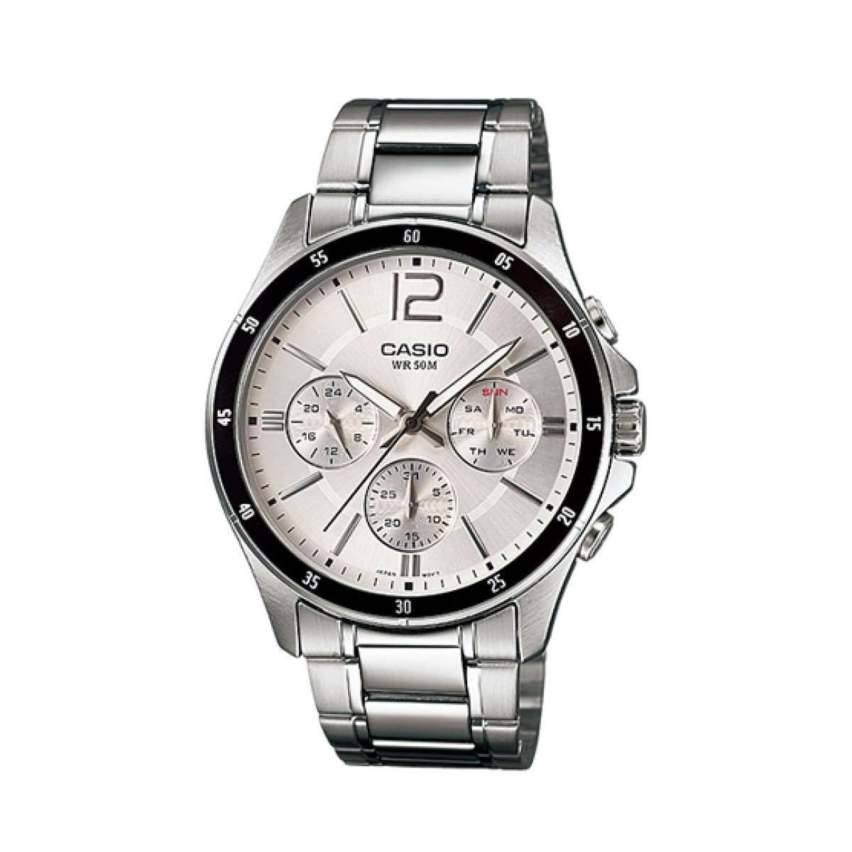 Casio MTP-1374D-7AVDF Silver Stainless Watch for Men-Watch Portal Philippines