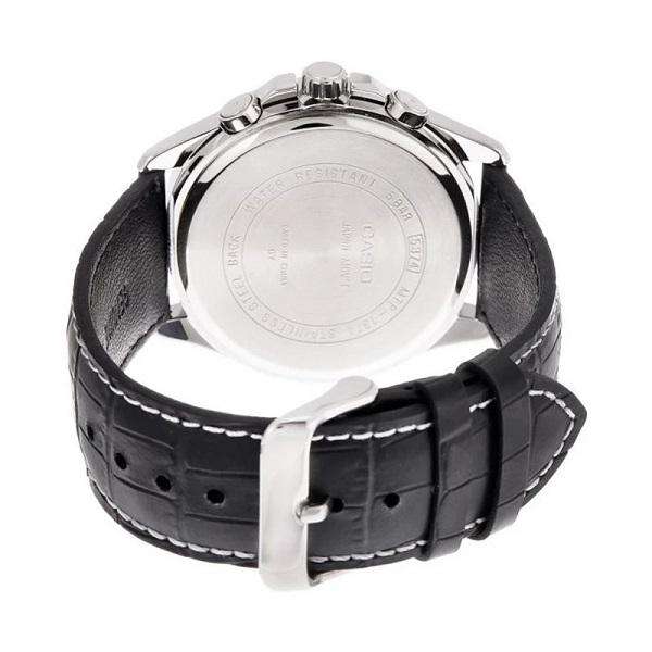 Casio MTP-1374L-1AVDF Black Leather Strap Watch for Men-Watch Portal Philippines