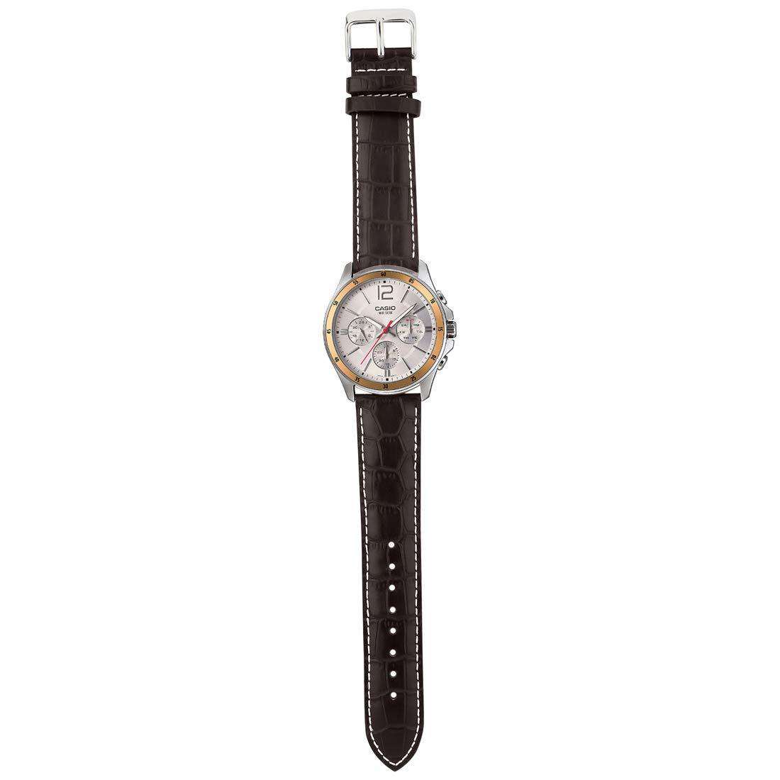 Casio MTP-1374L-7AVDF Brown Leather Strap Watch for Men-Watch Portal Philippines