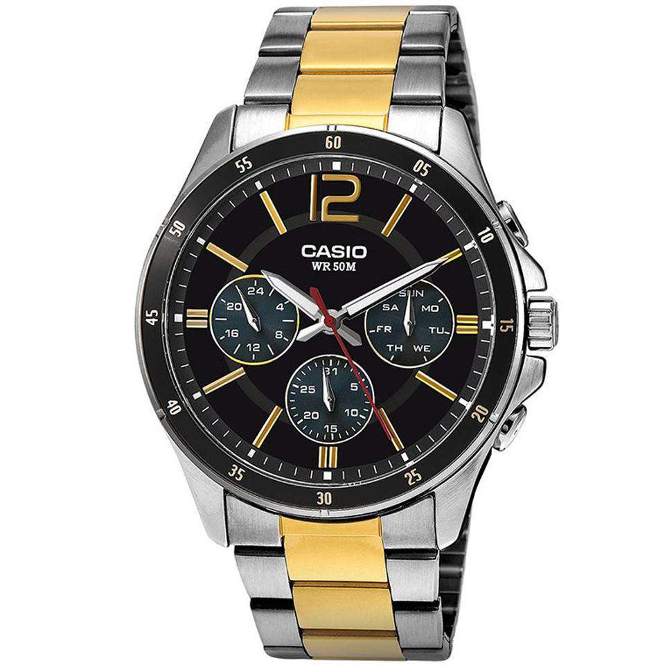 Casio MTP-1374SG-1AVDF Two Tone Stainless Watch for Men-Watch Portal Philippines