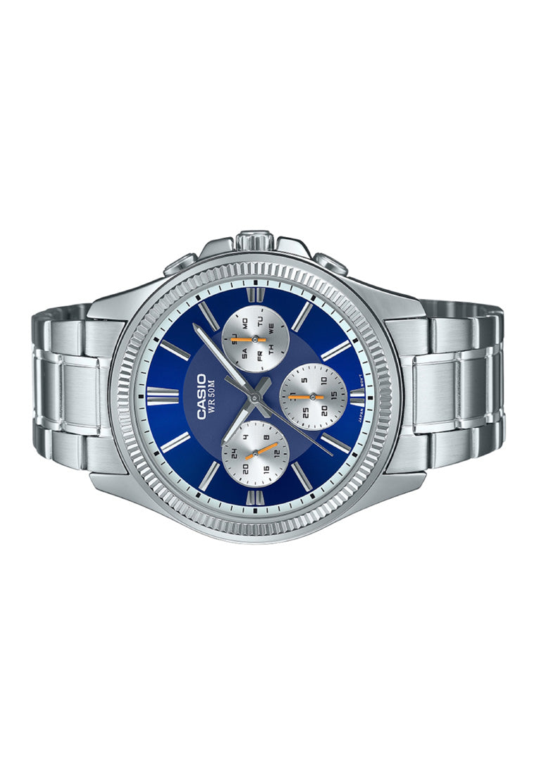 Casio MTP-1375D-2A1 Analog Stainless Steel Strap Watch for Men-Watch Portal Philippines