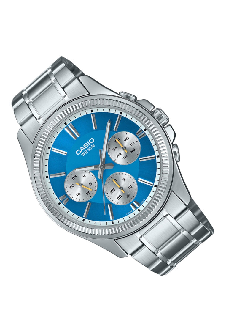 Casio MTP-1375D-2A2 Analog Stainless Steel Strap Watch for Men-Watch Portal Philippines
