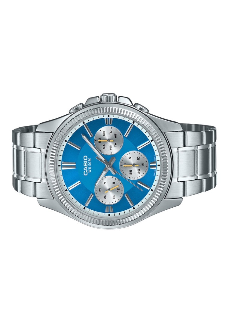 Casio MTP-1375D-2A2 Analog Stainless Steel Strap Watch for Men-Watch Portal Philippines