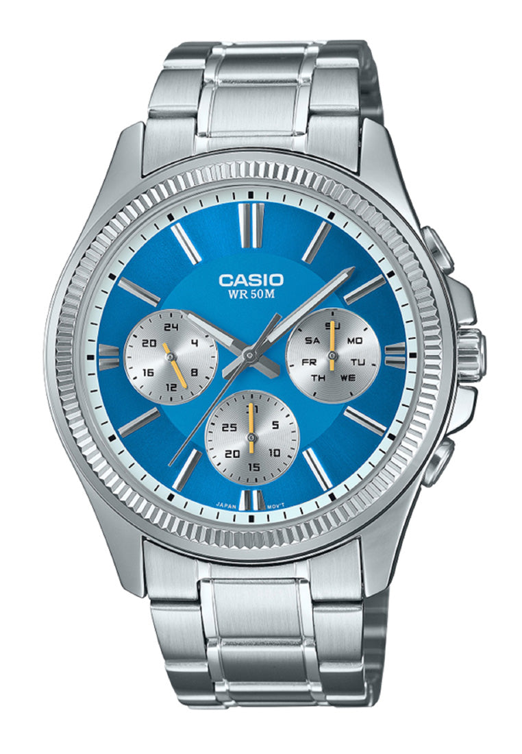 Casio MTP-1375D-2A2 Analog Stainless Steel Strap Watch for Men-Watch Portal Philippines