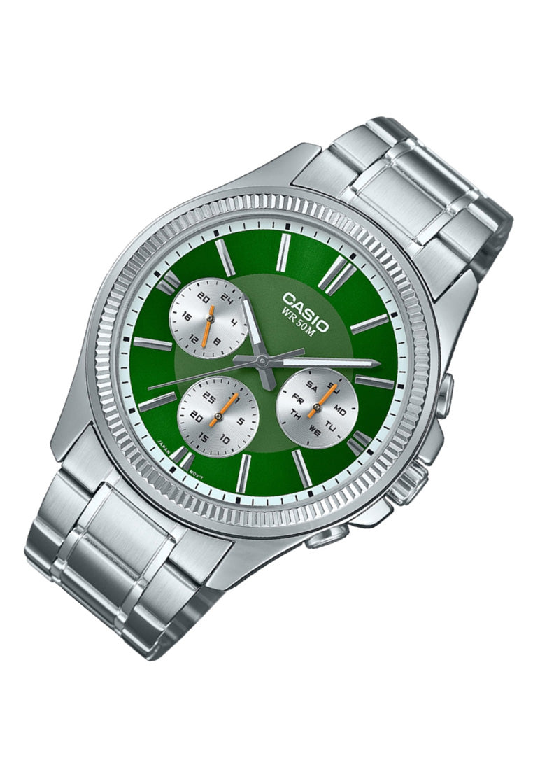 Casio MTP-1375D-3A Analog Stainless Steel Strap Watch for Men-Watch Portal Philippines