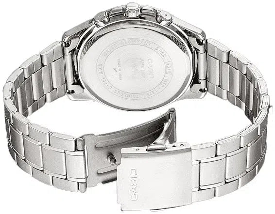 Casio MTP 1375D 7A Silver Stainless Watch for Men Watch