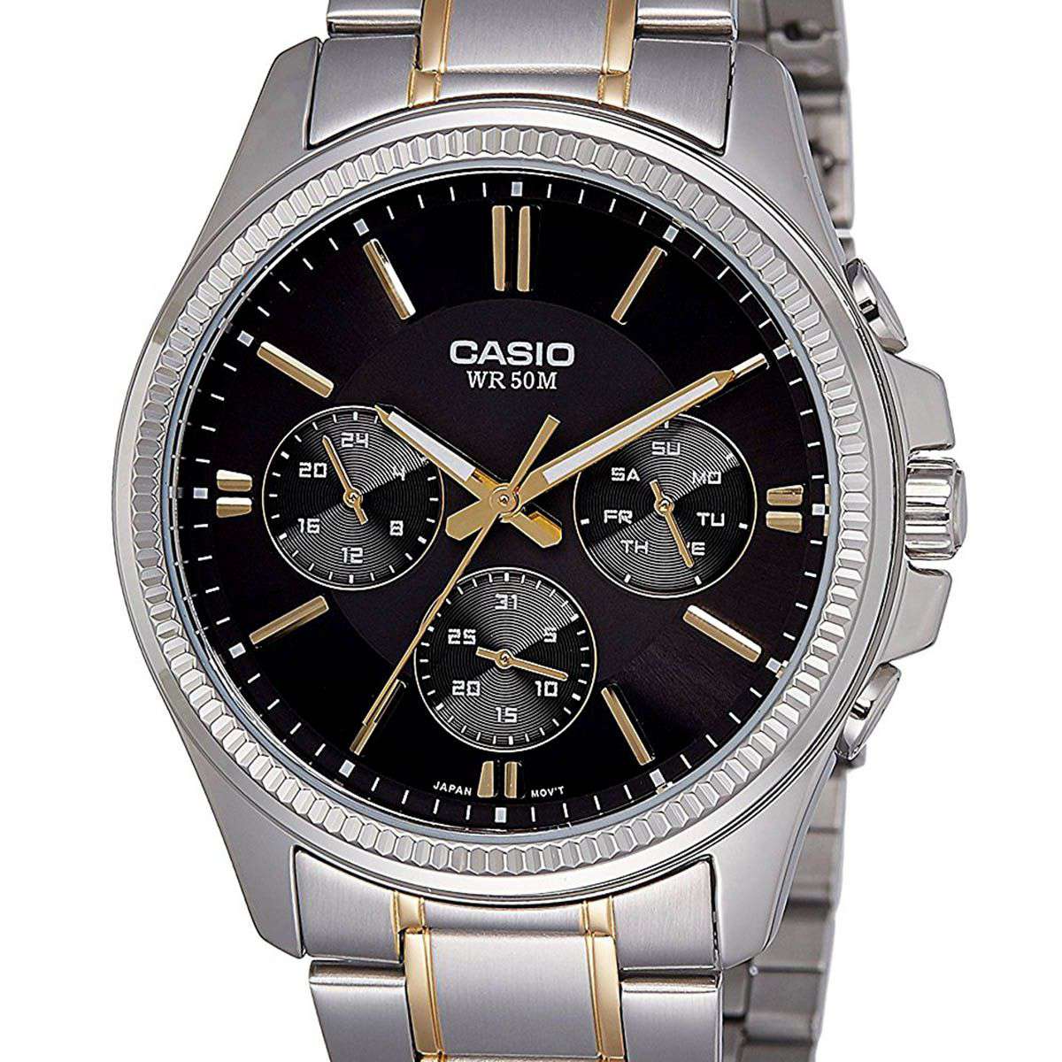 Casio MTP-1375SG-1A Two Tone Stainless Watch for Men-Watch Portal Philippines