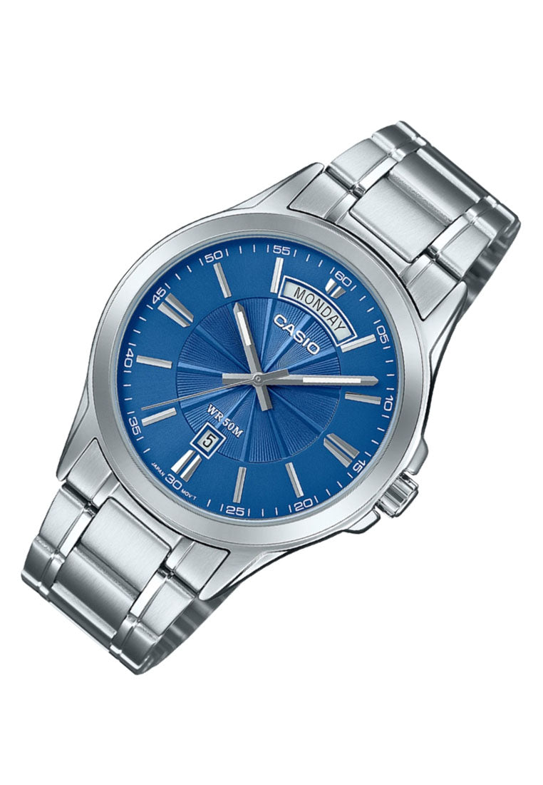 Casio MTP-1381D-2A Analog Stainless Steel Strap Watch for Men-Watch Portal Philippines