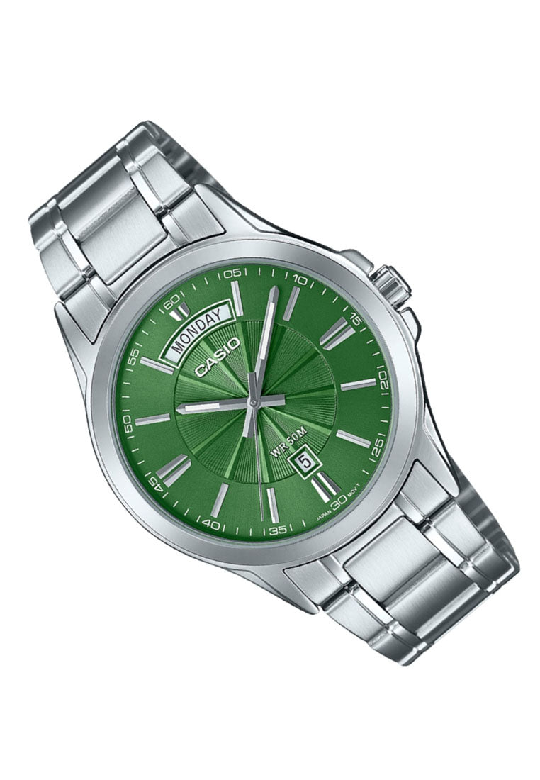 Casio MTP-1381D-3A Analog Stainless Steel Strap Watch for Men-Watch Portal Philippines
