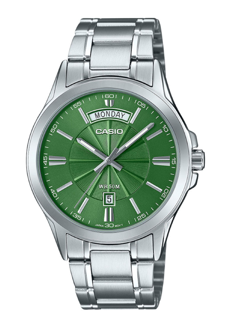 Casio MTP-1381D-3A Analog Stainless Steel Strap Watch for Men-Watch Portal Philippines