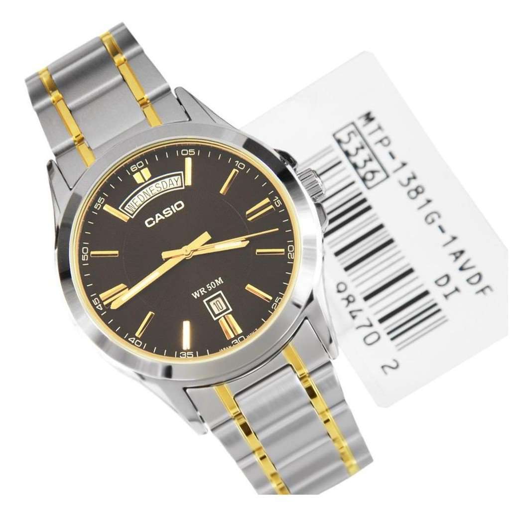 Casio MTP-1381G-1AVDF Two-toned Back Dial Watch for Men-Watch Portal Philippines