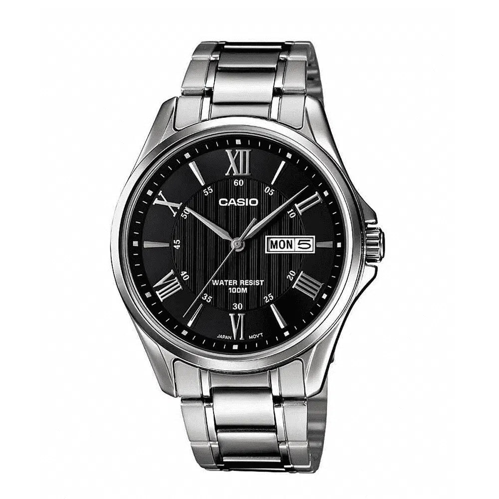 Casio MTP-1384D-1AVDF Silver Stainless Watch for Men-Watch Portal Philippines