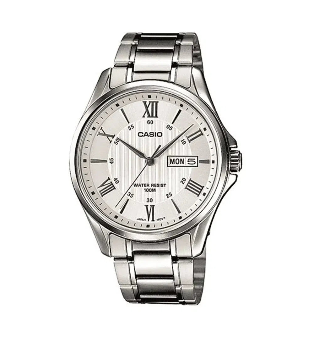 Casio MTP-1384D-7AVDF Silver Stainless Watch for Men-Watch Portal Philippines