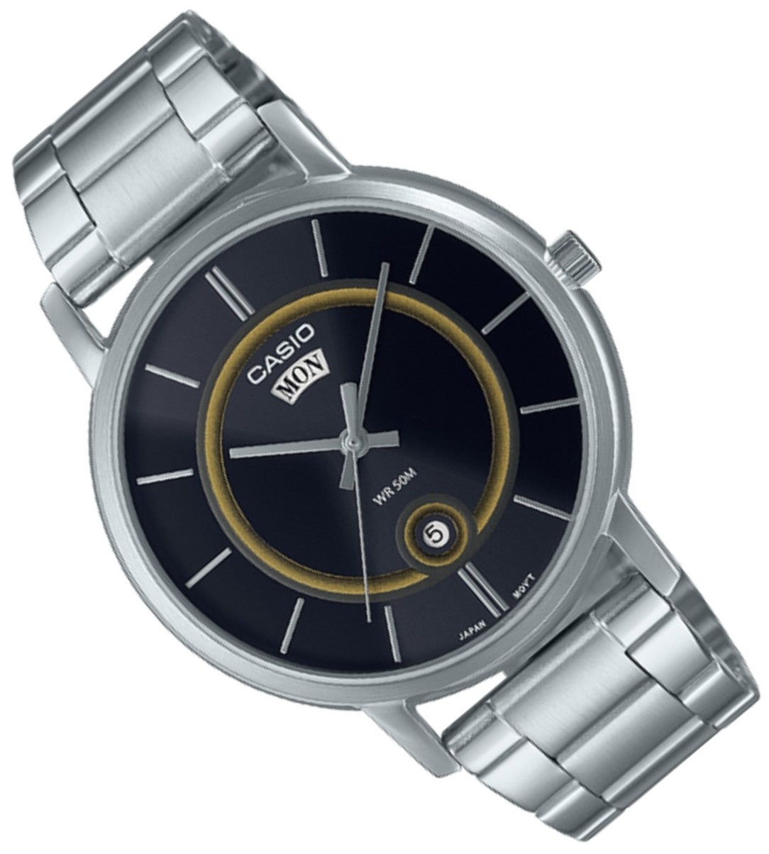 Casio MTP-B120D-1A Analog Stainless Steel Strap Watch For Men-Watch Portal Philippines