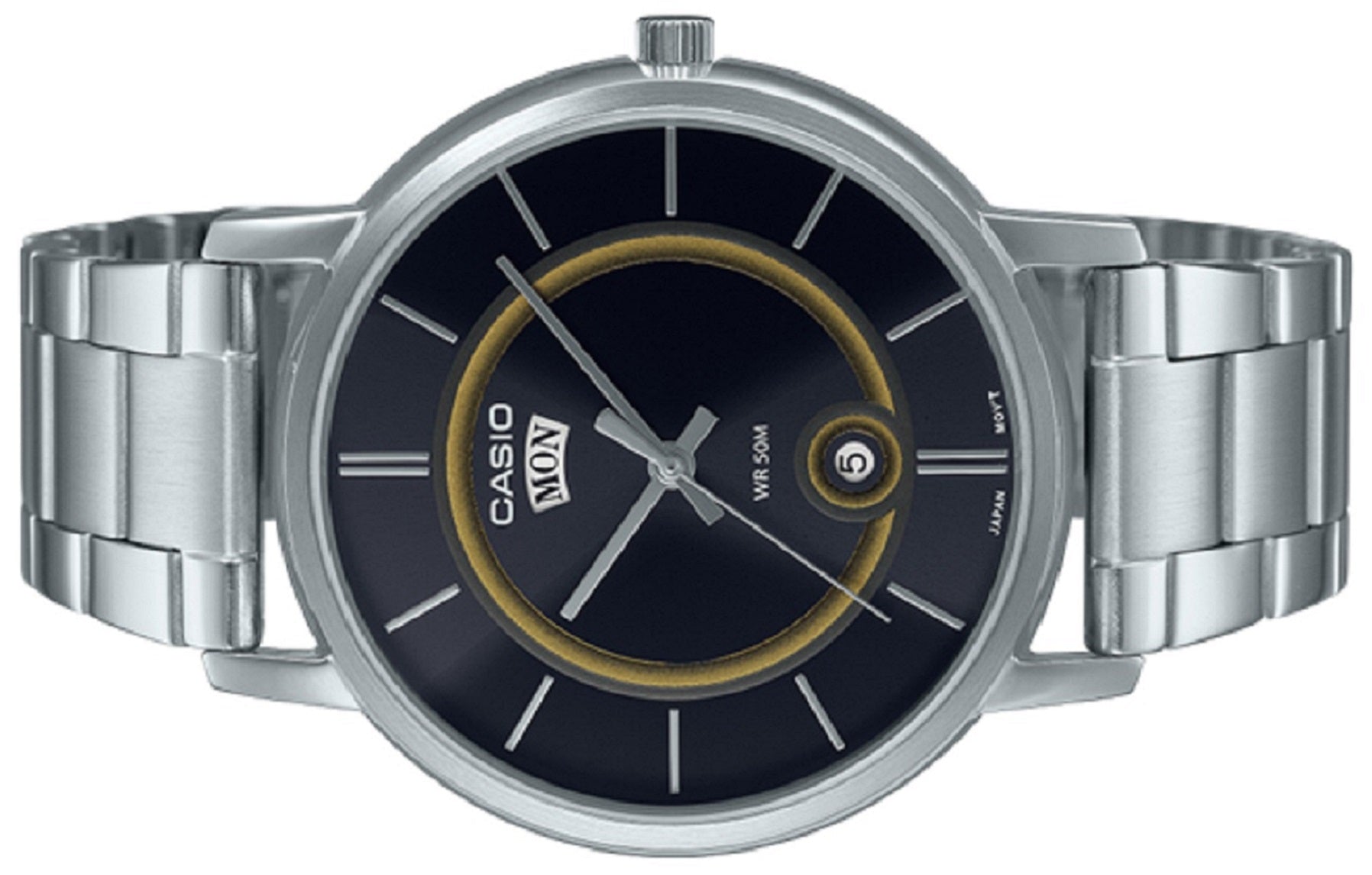 Casio MTP-B120D-1A Analog Stainless Steel Strap Watch For Men-Watch Portal Philippines