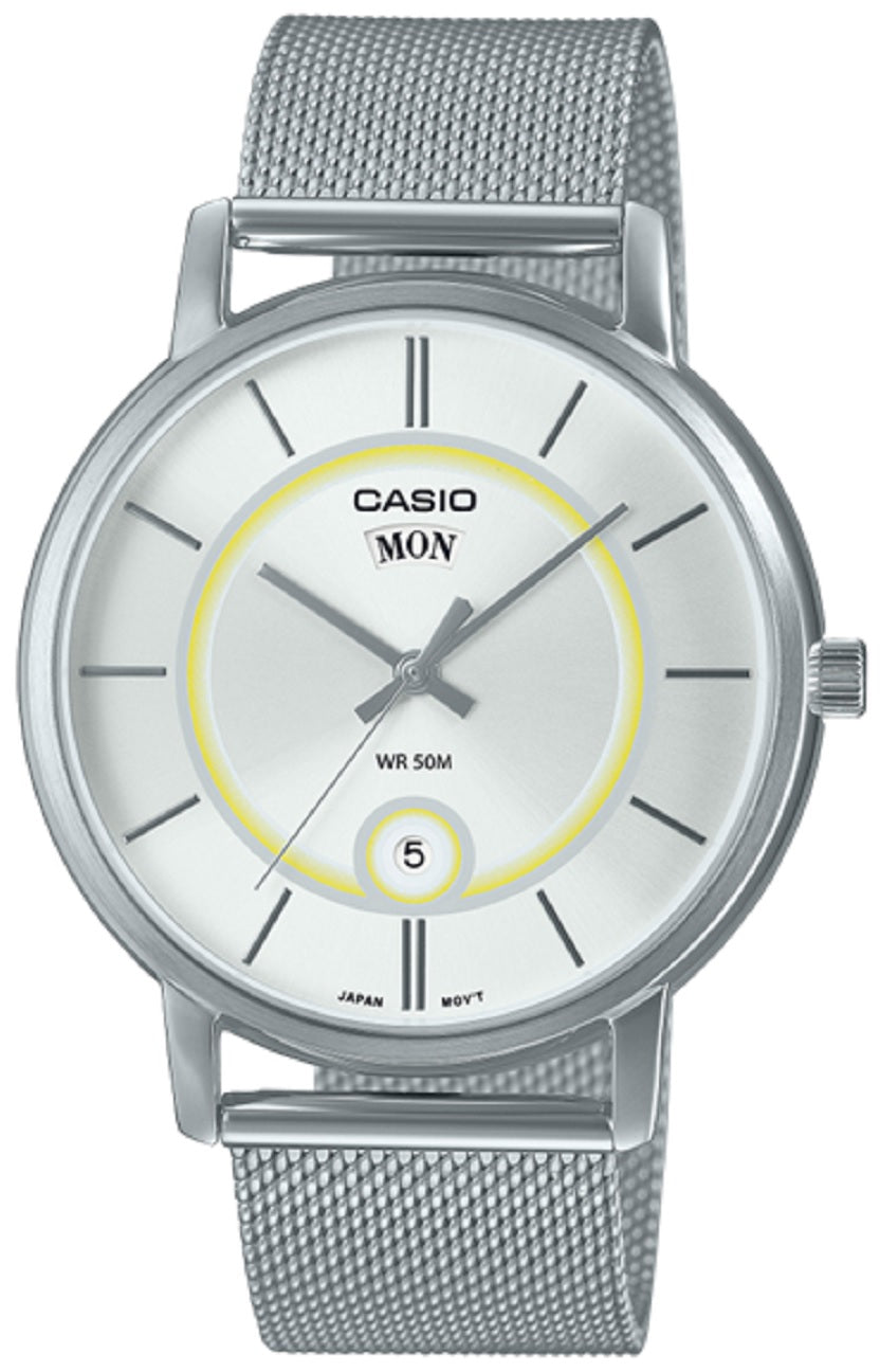 Casio MTP-B120M-7A Analog Stainless Steel Strap Watch For Men-Watch Portal Philippines