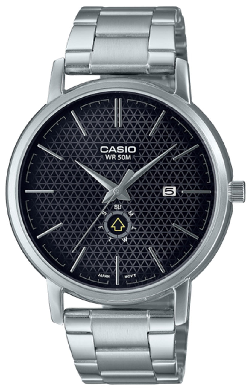 Casio MTP-B125D-1A Analog Stainless Steel Strap Watch For Men-Watch Portal Philippines