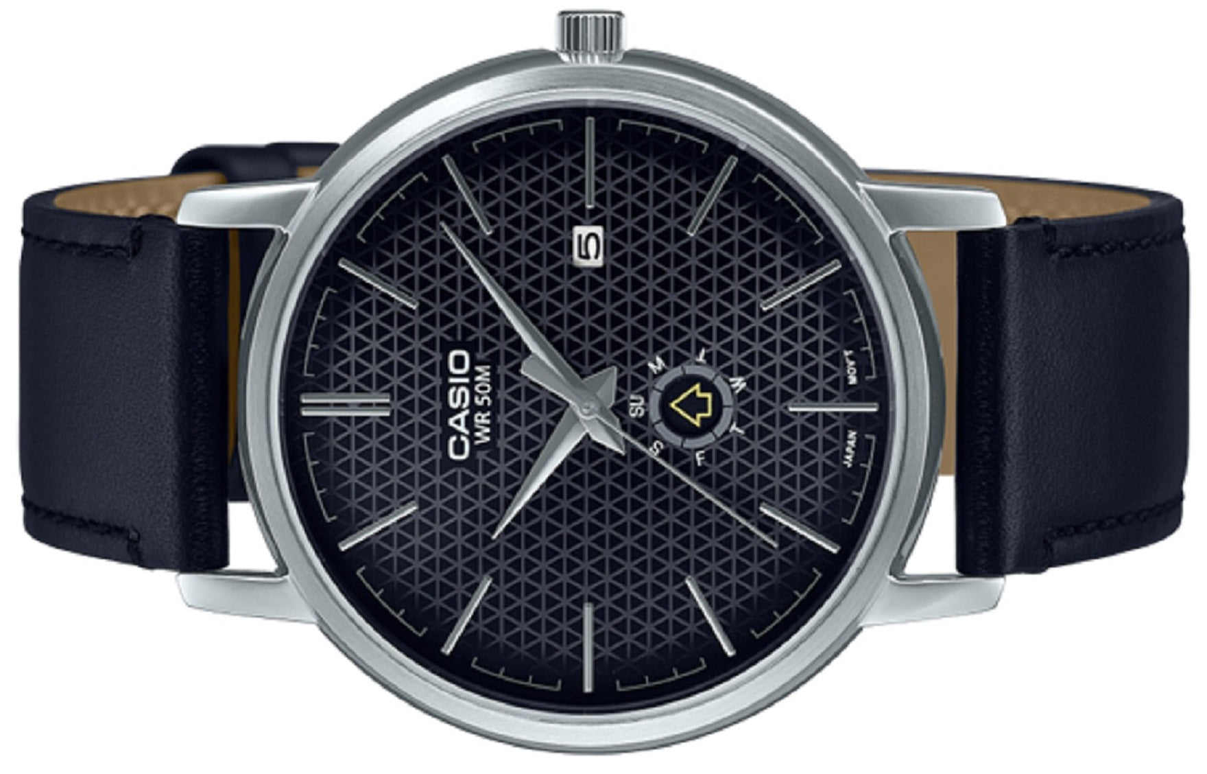 Casio MTP-B125L-1A Analog Leather Strap Watch For Men-Watch Portal Philippines