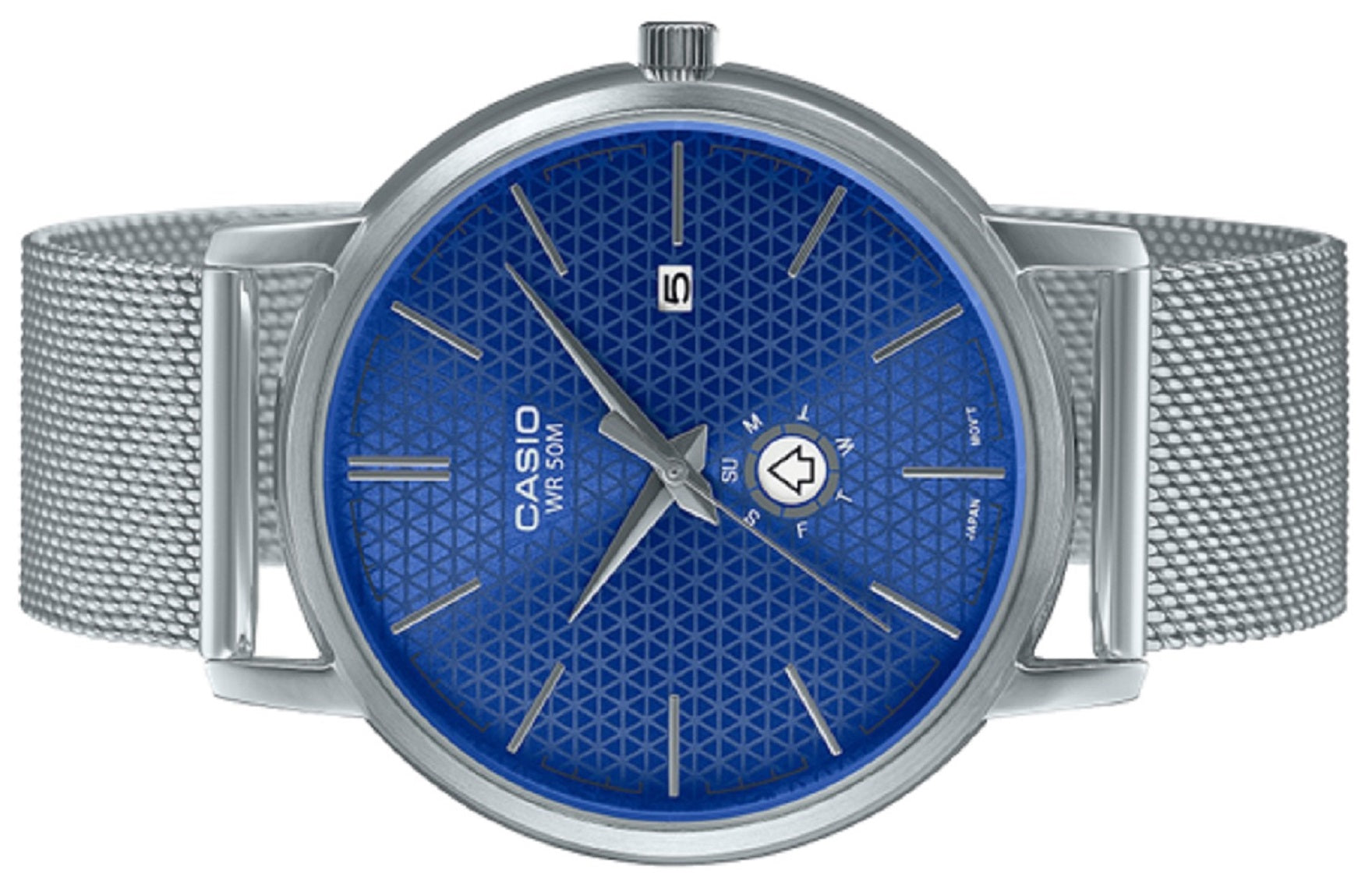 Casio MTP-B125M-2A Analog Stainless Steel Strap Watch For Men-Watch Portal Philippines