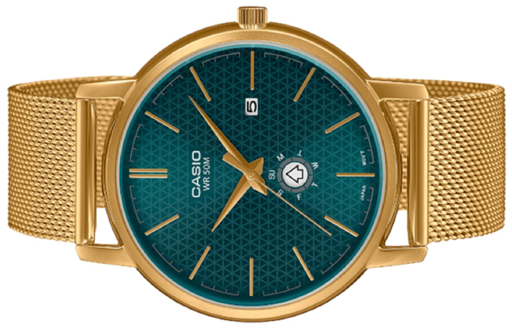 Casio MTP-B125MG-3A Analog Stainless Steel Strap Watch For Men-Watch Portal Philippines