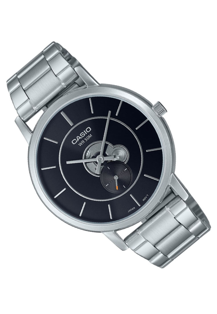 Casio MTP-B130D-1A Analog Stainless Steel Strap Watch For Men-Watch Portal Philippines