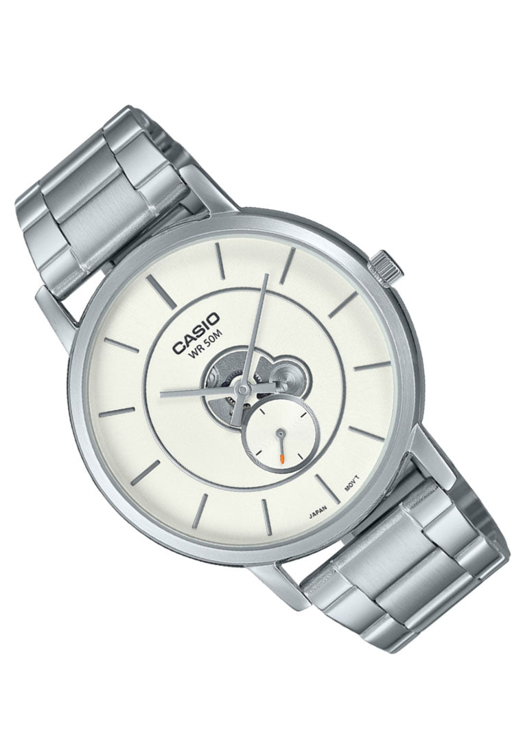 Casio MTP-B130D-7A Analog Stainless Steel Strap Watch For Men-Watch Portal Philippines