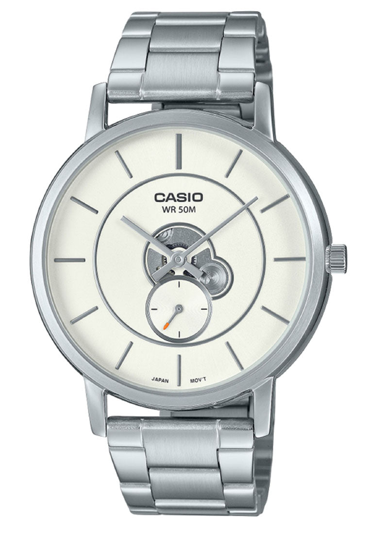 Casio MTP-B130D-7A Analog Stainless Steel Strap Watch For Men-Watch Portal Philippines