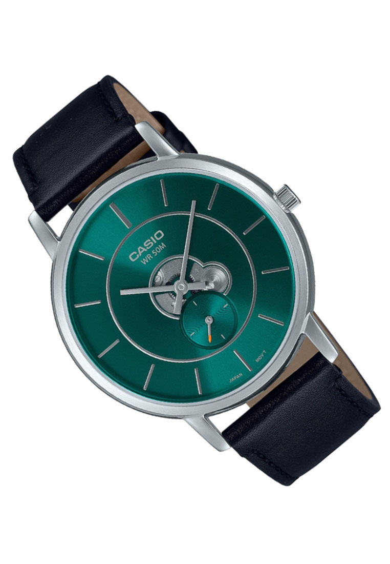 Casio MTP-B130L-3A Analog Leather Strap Watch For Men-Watch Portal Philippines