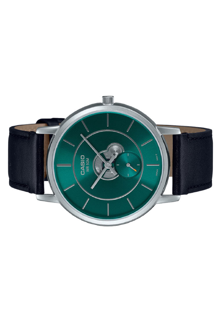 Casio MTP-B130L-3A Analog Leather Strap Watch For Men-Watch Portal Philippines