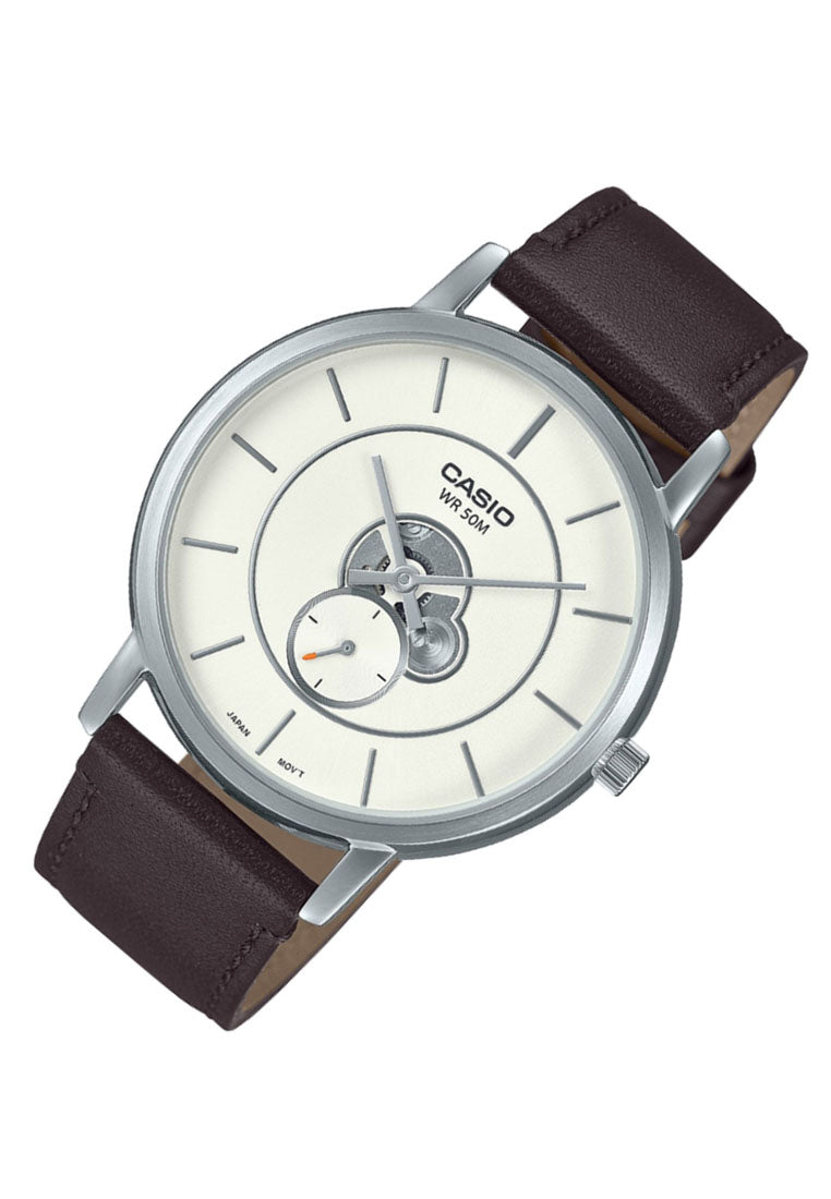 Casio MTP-B130L-7A Analog Leather Strap Watch For Men-Watch Portal Philippines