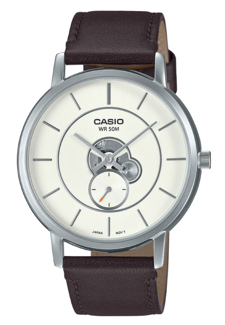 Casio MTP-B130L-7A Analog Leather Strap Watch For Men-Watch Portal Philippines