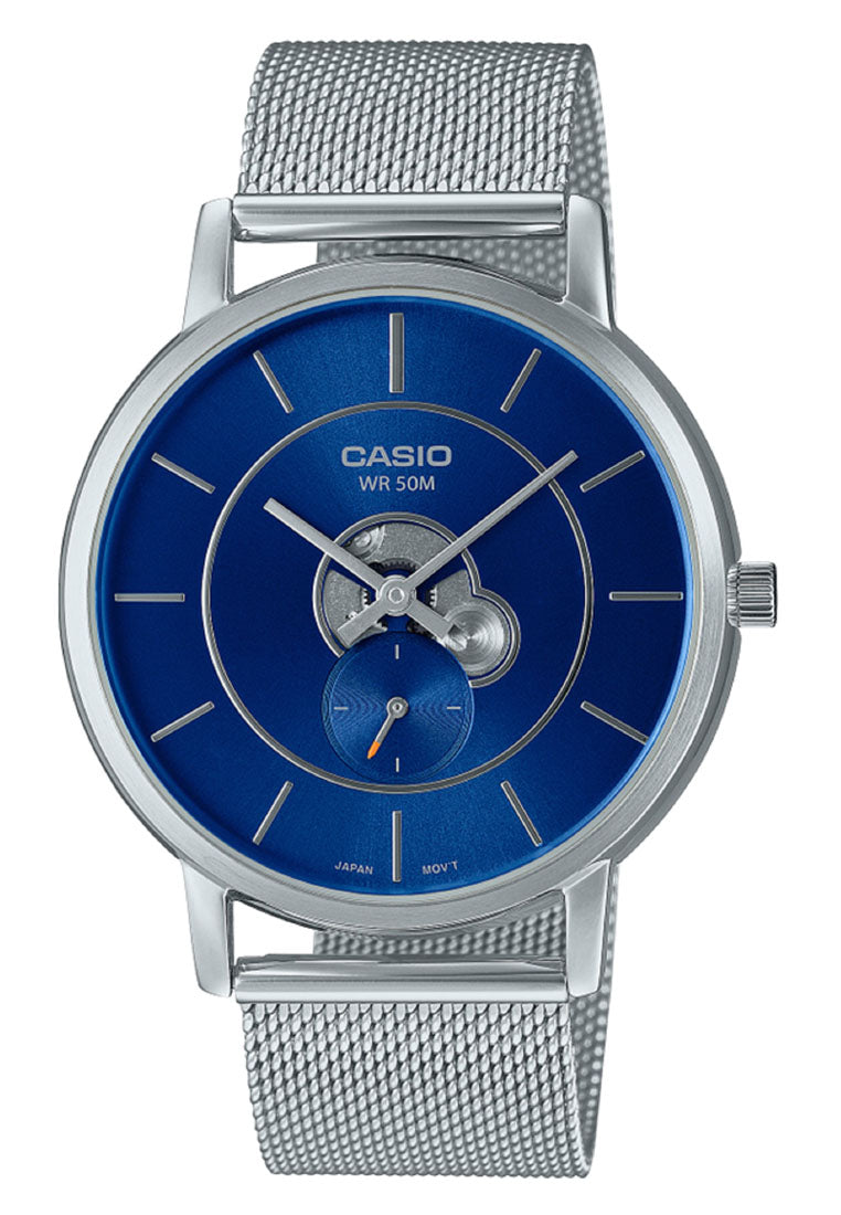 Casio MTP-B130M-2A Digital Stainless Steel Strap Watch For Men-Watch Portal Philippines