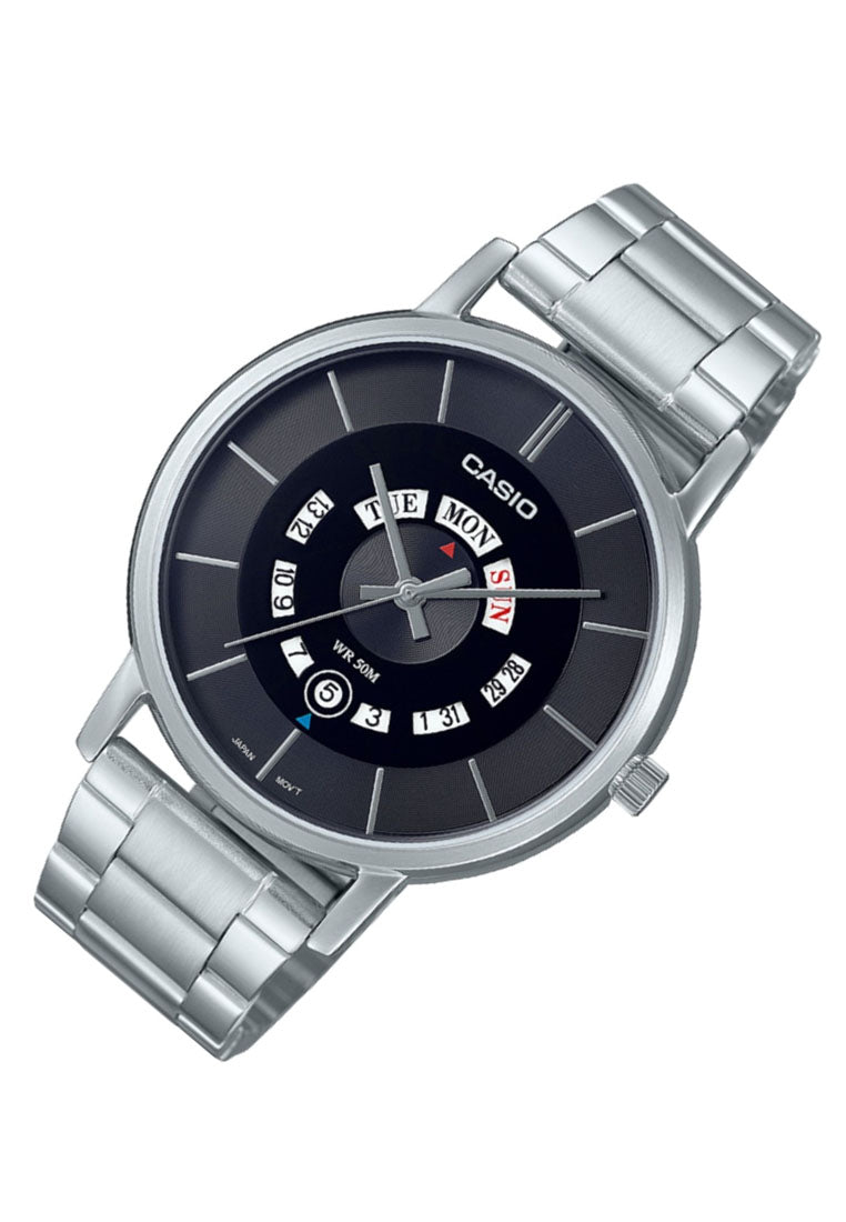 Casio MTP-B135D-1A Analog Stainless Steel Strap Watch For Men-Watch Portal Philippines