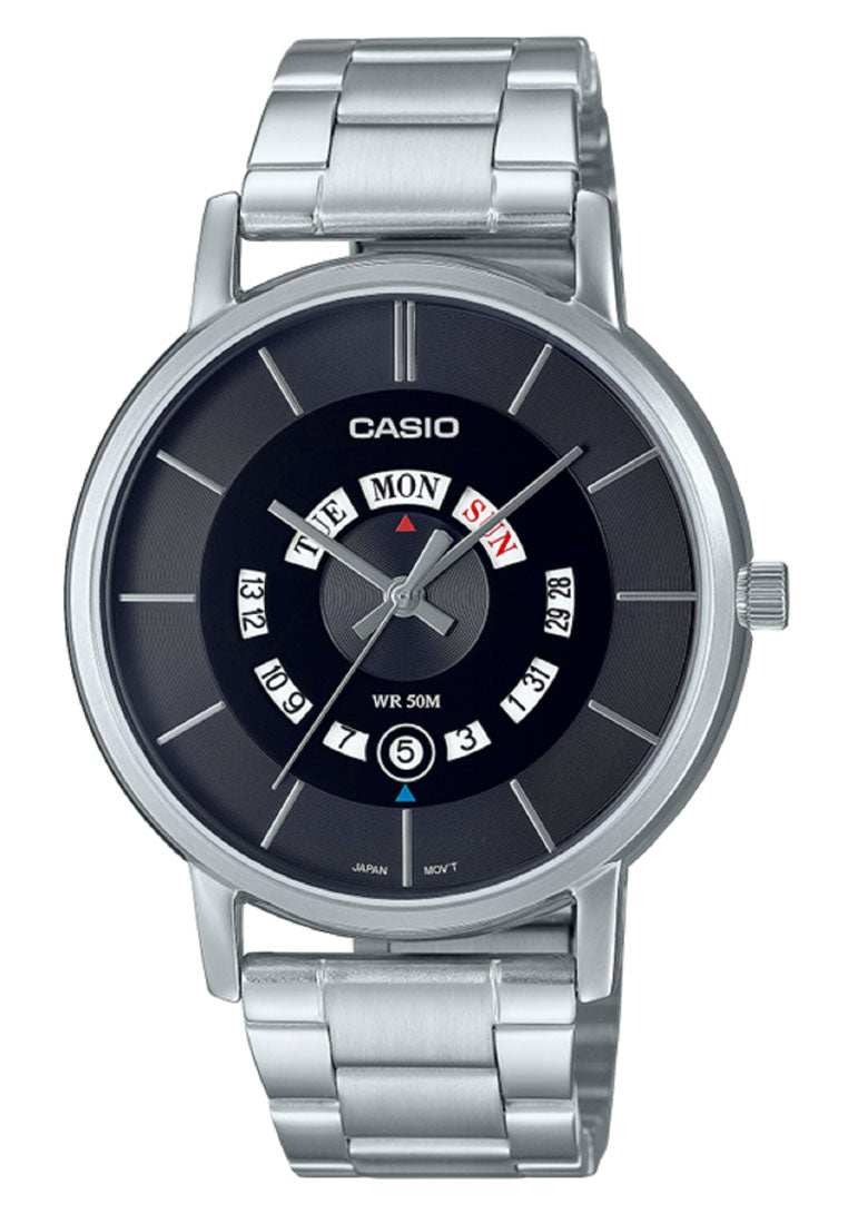 Casio MTP-B135D-1A Analog Stainless Steel Strap Watch For Men-Watch Portal Philippines
