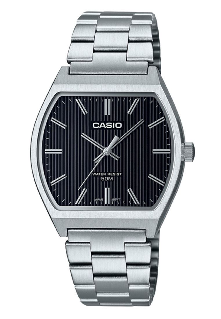 Casio MTP-B140D-1A Analog Stainless Steel Strap Watch For Men-Watch Portal Philippines