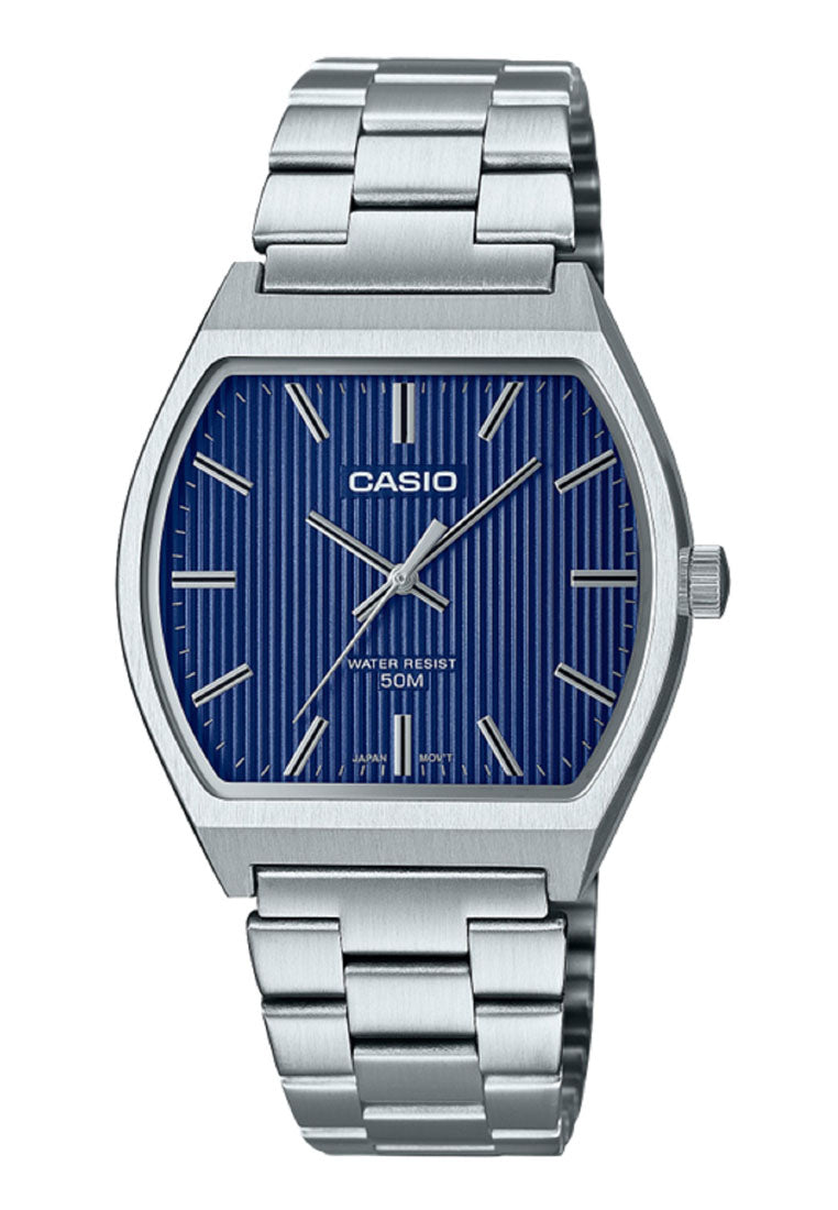 Casio MTP-B140D-2A Analog Stainless Steel Strap Watch For Men-Watch Portal Philippines