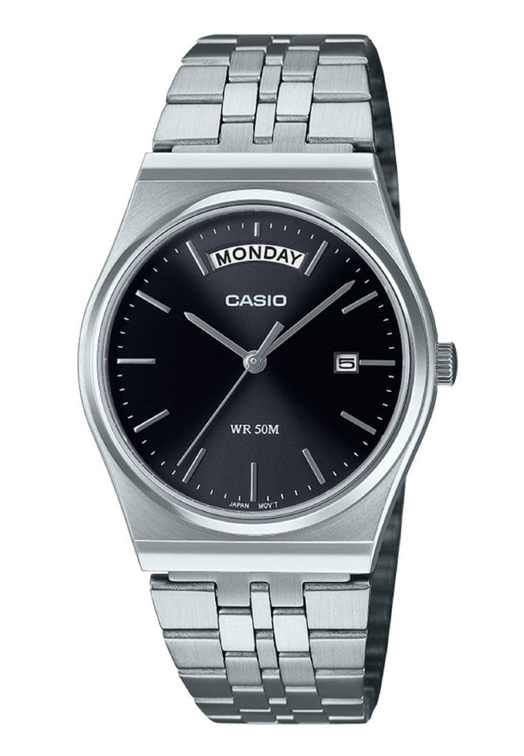 Casio MTP-B146D-1A Analog Stainless Steel Band Watch For Men-Watch Portal Philippines