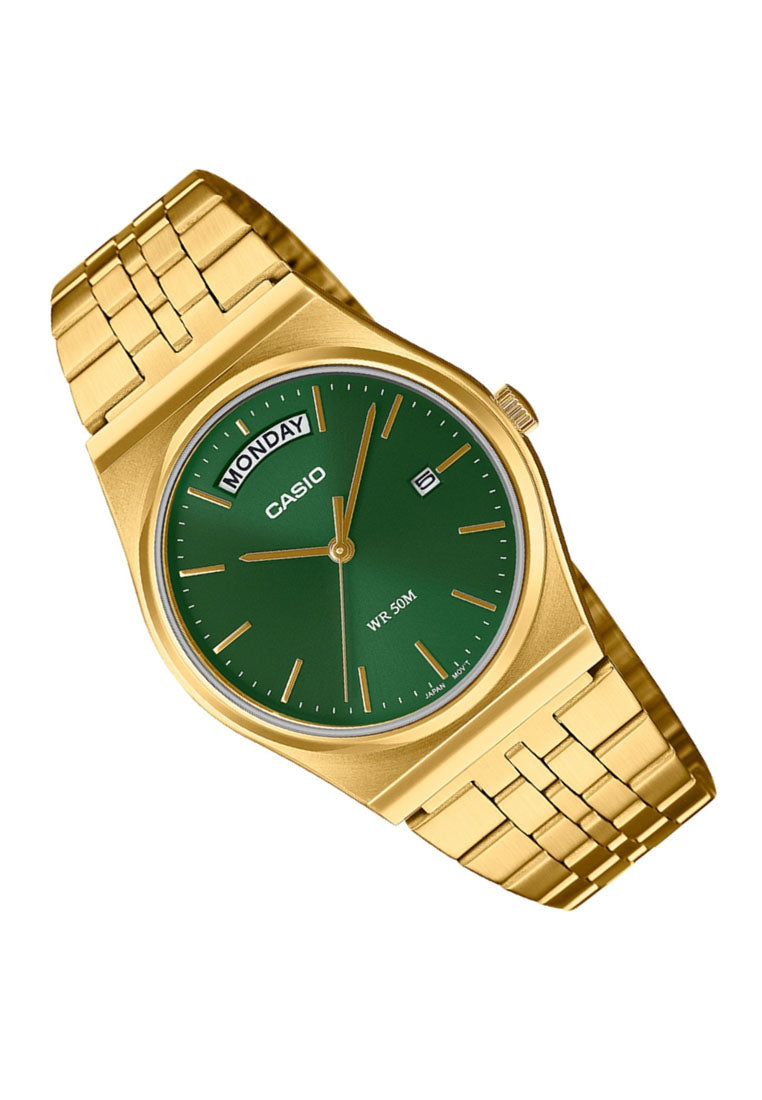 Casio MTP-B146G-3A Analog Stainless Steel Band Watch For Men-Watch Portal Philippines